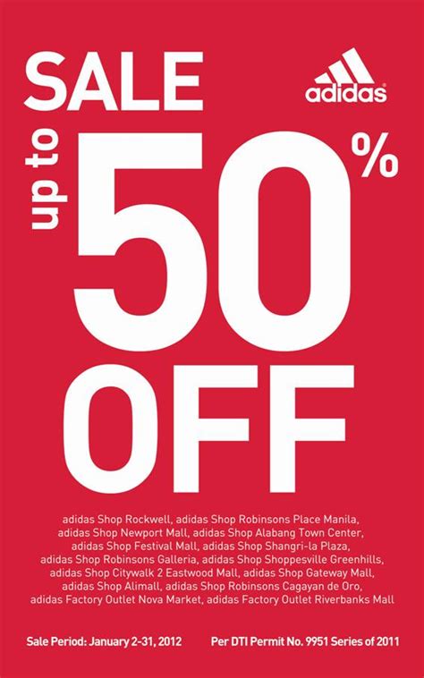 adidas sale 50 off.